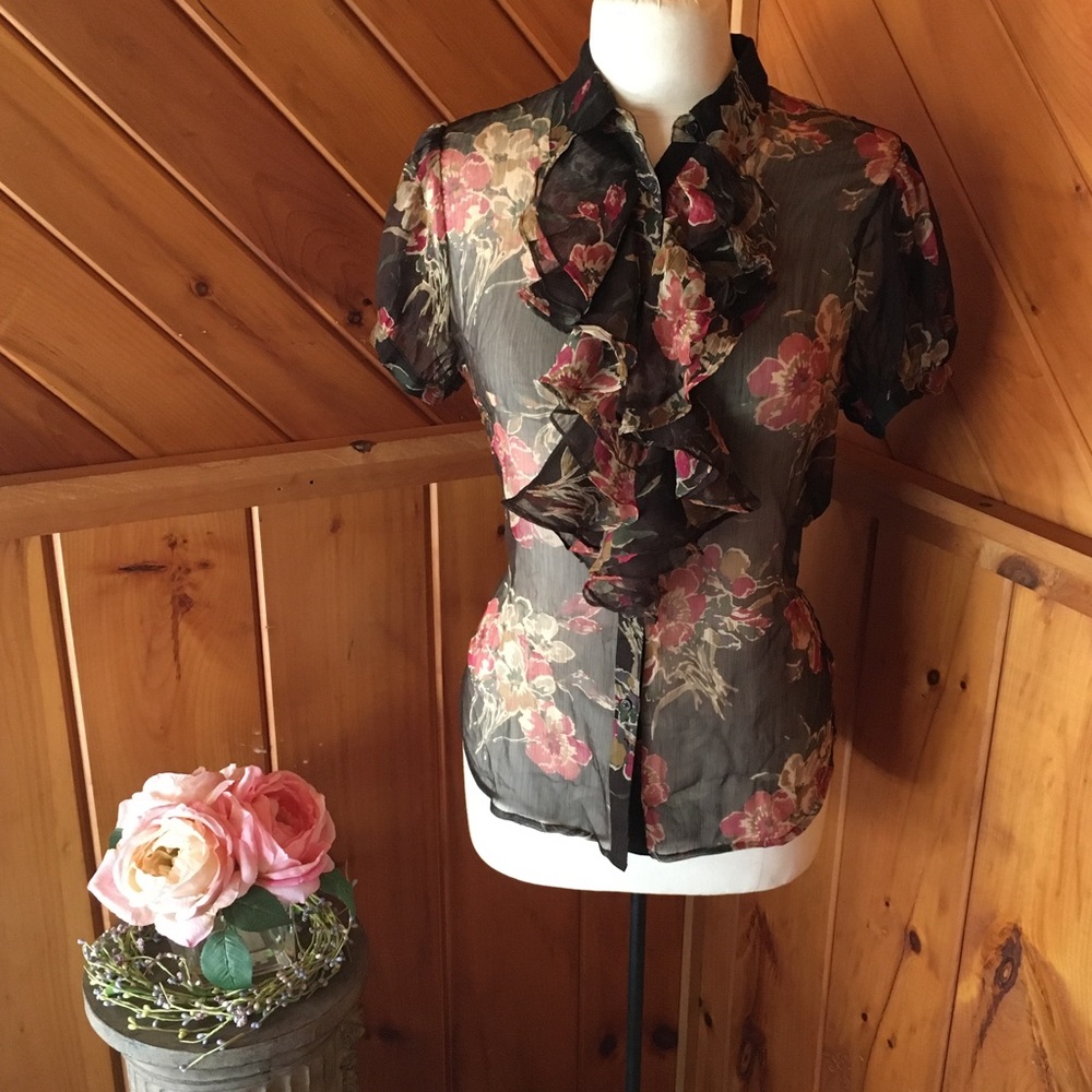 Ralph Lauren Sheer Blouse